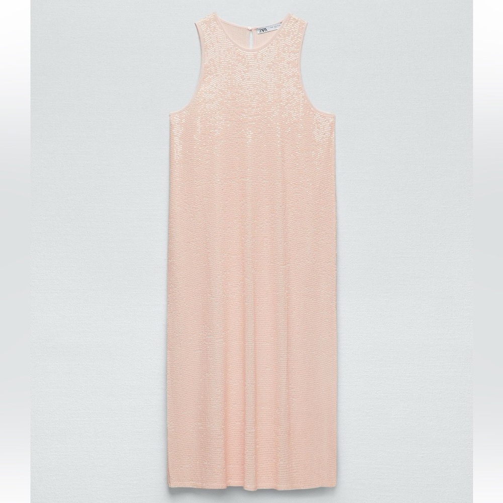Zara limited edition sequin knit dress Size S (fits both S and M)